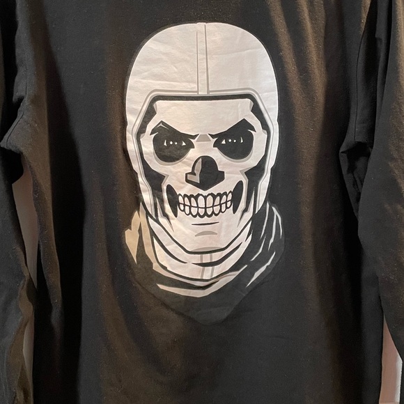 Skull Trooper Fortnite Officially Licensed Long Sleeve shirt Size 2XL - Picture 2 of 5